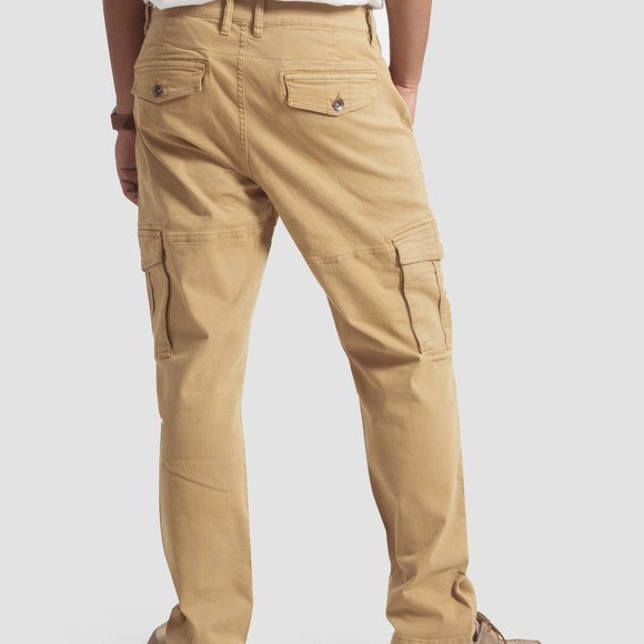 OLGYN Men’s Khaki Cargo Pant - Picture 2 of 4
